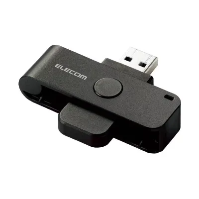 【送料無料】エレコム ICカードリーダライタ 接触式 ブラック MR-ICD102BK