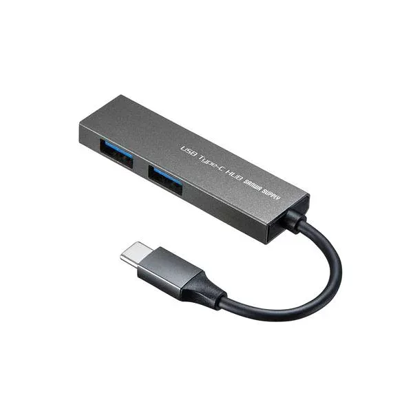 【送料無料】【5個セット】 サンワサプライ USB Type-C 2ポートスリムハブ USB-3TCH24SNX5