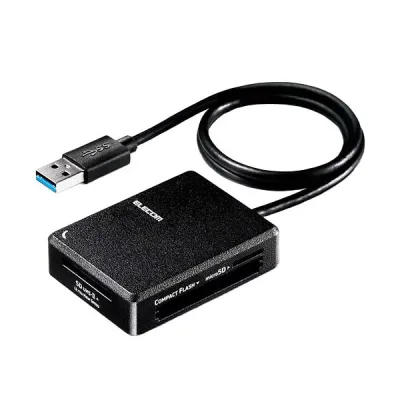 【送料無料】エレコムUSB3.0対応メモリカードリーダ 高速化ソフト対応タイプ MR3-C402BK 1個