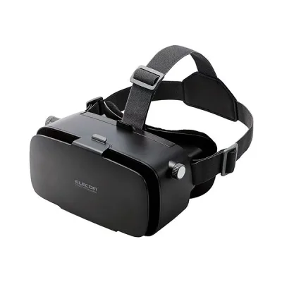【送料無料】エレコム2D3D両用VRゴーグル ブラック VRG-2D3D02BK 1個