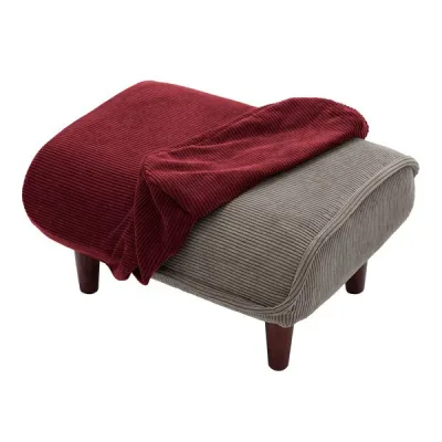 【送料無料】オットマン 専用 カバー レッド 本体別売 洗える 取付簡単 交換用 カバーリング ソファカバー ソファーカバー スツール【代引不可】