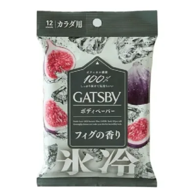 GATSBY ギャツビー 氷冷 ボディペーパー フィグの香り 12枚入り 島根倉庫
