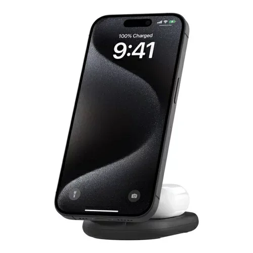 BELKIN WIZ028QCBK ブラック Belkin Qi2 2-in-1 折りたたみ式ワイヤレス充電器 WIZ028QCBK