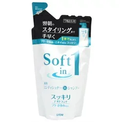ライオン LION ソフトインワンシャンプー スッキリデオドラントタイプ 詰替用 370ml×5個セット