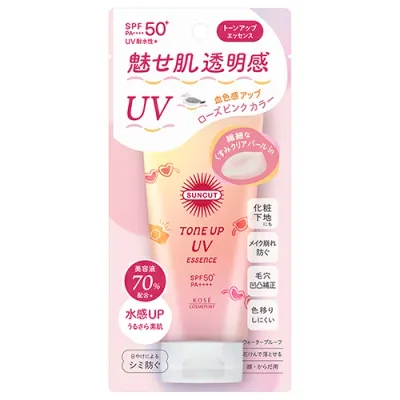 コーセーコスメポート サンカットR トーンアップUVエッセンス ローズピンク 80g