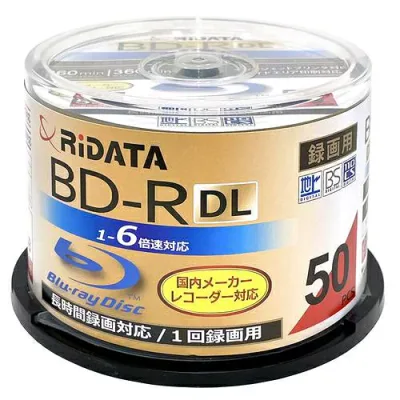 ライテック BD-R260PW 6X.50SP A 録画用BD-R ブルーレイディスク DL スピンドルケース入り 50枚パック 1〜6倍速 50GB