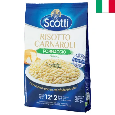 リゾスコッティ パルメザンリゾット 210g インスタントチーズリゾット 即席リゾット Riso Scotti Risotto Carnaroli Formaggio イタリアみやげ