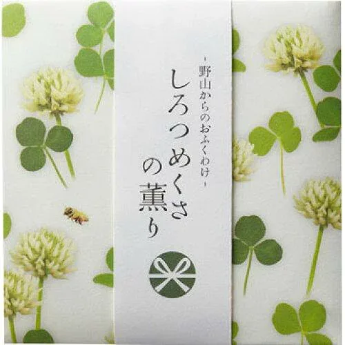 日本香堂 野山からのおふくわけ しろつめくさの薫り スティック12本入 38622 (2165589)