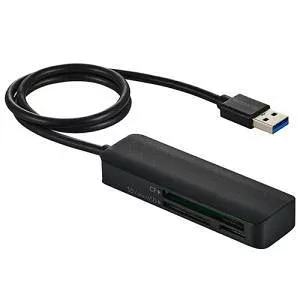 ELECOM エレコム メモリリーダ/USB-Aコネクタ/USB 5Gbps/UHS-I/ブラック(MR3-C30BK)