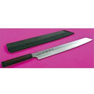 青龍 剣型柳刃 飛燕型 黒石目サヤ・ピン付 300mm【人気 刺し身 包丁 魚 包丁 包丁ブランド 寿司 柳包丁 柳刃 包丁 刺身 包丁 有名 職人 包丁人気ブランド 切れる 包丁 切れ味 料理 包丁 いい 包丁 販売 houchou】【ECJ】