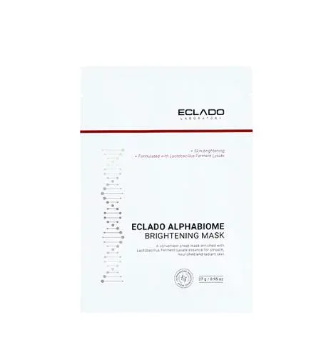 【韓国コスメ】ECLADO アルファバイオーム ブライトニングマスク 27g×10枚 プロバイオティクス発酵 なだめケア トーンアップ シートマスク