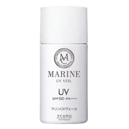 マリンUVヴェール 30g SPF50/PA++++【日焼け止め UVミルク UVケア 化粧下地 紫外線対策 ミルクタイプ 顔用 ボディ用 持ち運び便利 エコロインターナショナル】
