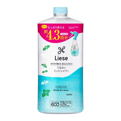 リーゼ 【大容量】 うるおいミントシャワー 寝ぐせ直し つめかえ用 4.3回分 700ml