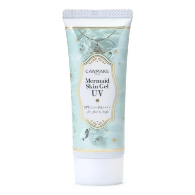 キャンメイク マーメイドスキンジェルUV C01 CICAミント 日焼け止めジェル SPF50+ PA++++ 洗顔料でオフ 全身用日焼け止め 1個 (x 1)