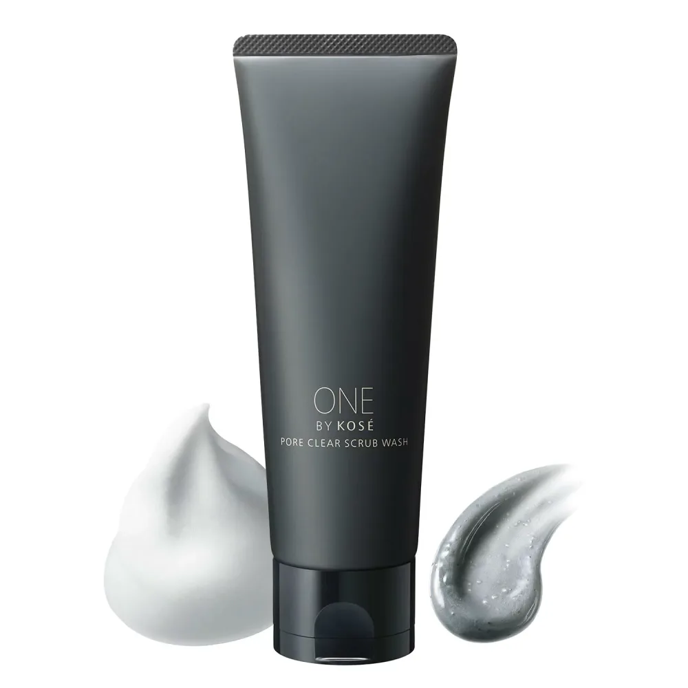 ONE BY KOSE(ワンバイコーセー) 洗顔 毛穴 ポアクリア スクラブ ウォッシュ 130g 角栓 ヒアルロン酸