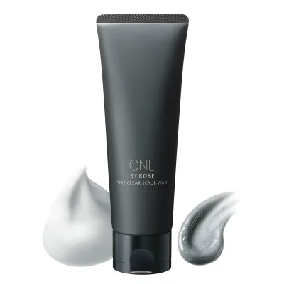 ONE BY KOSE(ワンバイコーセー) 洗顔 毛穴 ポアクリア スクラブ ウォッシュ 130g 角栓 ヒアルロン酸