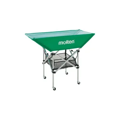 モルテン molten BK0032-G 折りたたみ式平型ボールカゴ 背低 緑 BK0032G