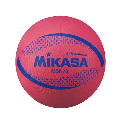 ミカサ MIKASA 4907225005420 MSN78−R ソフトバレー円周78cm 約210g 赤 カラーソフトバレーボール 検定球 カラーソフトバレーボール検定球