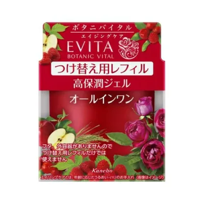 カネボウ エビータ ボタニバイタル ディープモイスチャー ジェル つけ替え用レフィル ナチュラルローズの香り 90g (高保潤ジェル)