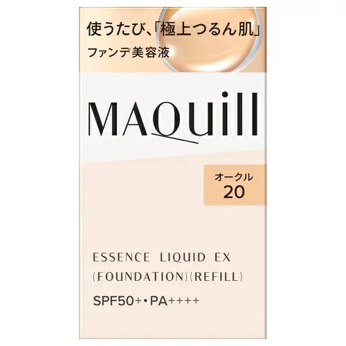 資生堂 マキアージュ エッセンスリキッド EX 付け替え用レフィル 24mL オークル20 SPF50+・PA++++ (リキッドファンデーション)