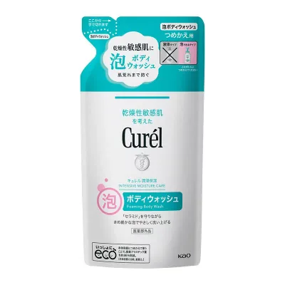 10個セット 【送料無料】 【あす楽】花王 キュレル 泡ボディウォッシュ 詰替 380ML