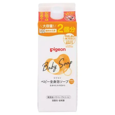 ピジョン 全身泡ソープ しっとり 詰替 2回分 800ml