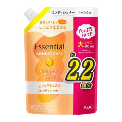 花王 エッセンシャル しっとりまとまるコンディショナー つめかえ用 680ml