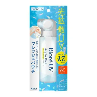 ビオレ Bioré UV アクアリッチ ライトアップエッセンス フレッシュパウチ 120g 日焼け止め SPF50
