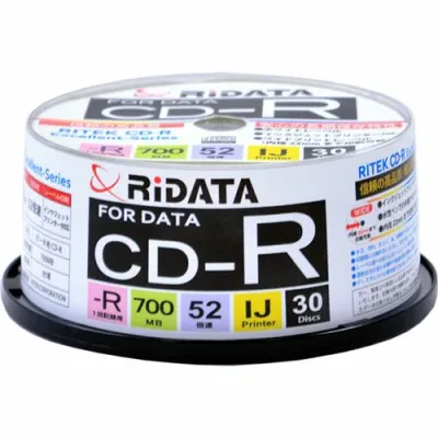 【送料無料】【個人宅届け不可】【法人(会社・企業)様限定】データ用CD?R 700MB 1?52倍速 ホワイトワイドプリンタブル スピンドルケース 1パック(30枚)