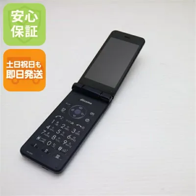 【中古】 美品 SH-02K ブラック ガラケー 本体 白ロム 中古 土日祝発送OK