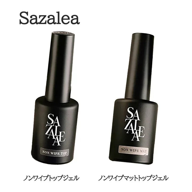 【最大3%OFF】 Sazalea サザレラ ノンワイプトップジェル ノンワイプマットトップジェル 10ml 【2種類からご選択】 トップコート 艶消し 艶 簡単 時短 曇りガラスの様な質感 ジェルネイル デザイン ネイルグッズ セルフネイル セミハードジェル ネイリスト 新品 送料無料