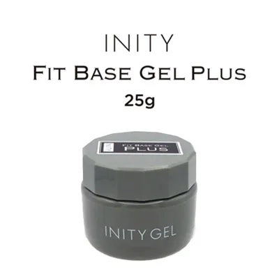 【最大3%OFF】 INITY アイニティ フィットベースジェル プラス 25g 【大サイズ】 フォルム形成 密着力 時短ジェル 新感覚テクスチャー つやつや レベリング クリアジェル 透明 ソフトジェル ソークオフ ジェルネイル ネイルアート デザイン セルフネイル 新品 送料無料