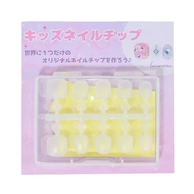 【最大3%OFF】 ラコララン lacoraran キッズネイルチップセット 50枚入り 両面テープ付 ネイルチップ クリア 透明 子ども向け 付け爪 サンプル作成 ジェルネイル ネイルアート ネイルデザイン セルフネイル ネイルアクセサリー ネイルグッズ ネイル用品 新品 送料無料