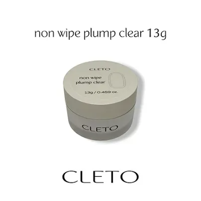 【最大3%OFF】 クレト CLETO ノンワイププランプクリア 13g セミハードジェル クリアジェル 拭き取り不要 ノーワイプ ホイップ 硬化熱軽減 パーツ固定 ミラーネイル 高さ出し 透明感 ジェルネイル セルフネイル ネイルアート LED UV サロン ネイル用品 新品 送料無料