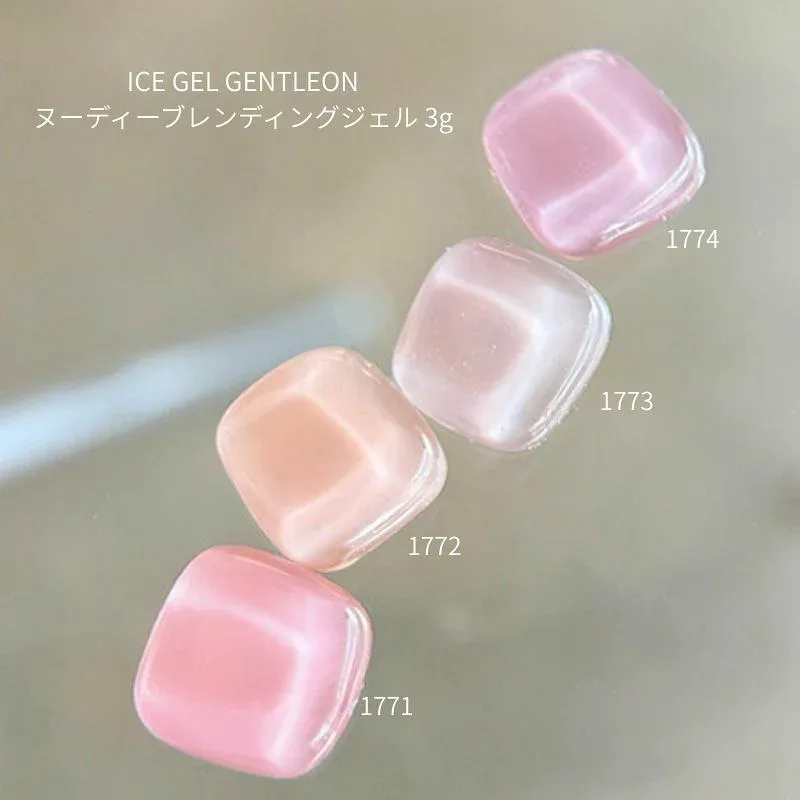 【最大3%OFF】 ICE GEL GENTLEON ヌーディーブレンディングジェル 3g 【4色よりご選択】 1771-1774 ジェルネイル ヌーディーカラー シアー オフィスネイル シンプル 美肌色 肌馴染みが良い ソフトジェル ソークオフ ネイルデザイン セルフネイル アイスジェル 新品 送料無料
