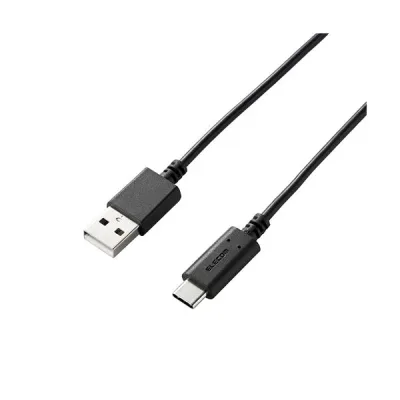 (まとめ)エレコム スマートフォン用USBケーブル/USB2.0準拠(A-C)/0.5m/ブラック MPA-AC05BK【×5セット】
