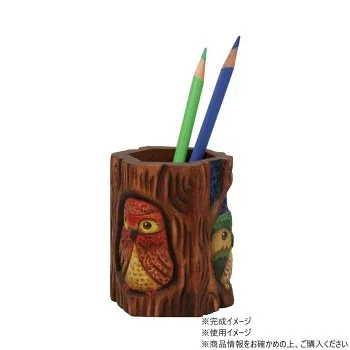 アーテック 木彫六角鉛筆立て(未組立) 13518