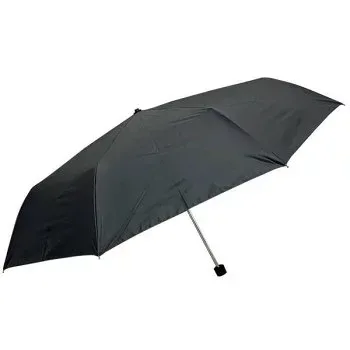 アテイン 傘 ユニセックス・晴雨兼用ミニ ラージサイズ無地 ブラック 6731