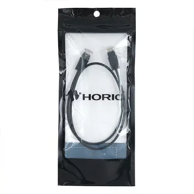 HORIC ホーリック LANケーブル UTP カテゴリー6A スリム 50cm CAT6A対応のスリムタイプ ブラック LC05-105SB