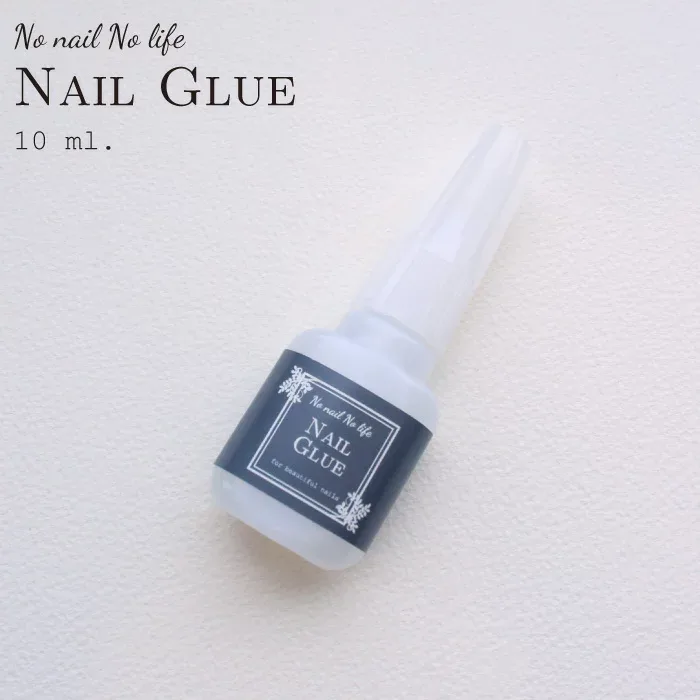 【まとめ買い300円クーポン】ネイルグルー ブラシタイプ 10ml 速乾 強力 装着 接着 プロ仕様 ネイル 検定対応 チップ装着用 大容量 韓国製 ポリッシュ