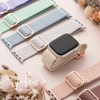 アップルウォッチバンドゴム アップルウォッチバンド ナイロン おしゃれ ブランド applewatch アップルウォッチバンド レディース ファブリック もこもこ かわいい 編み込み スポーツ ゴム 女性 38mm 40mm 41mm 42mm 44mm 45mm Apple Watch ベルト