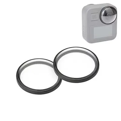 PULUZ GoPro Maxに対応レンズカバー アクリルレンズ保護カバー 防水、防油、防塵、衝突防止レンズ(2 PCS)
