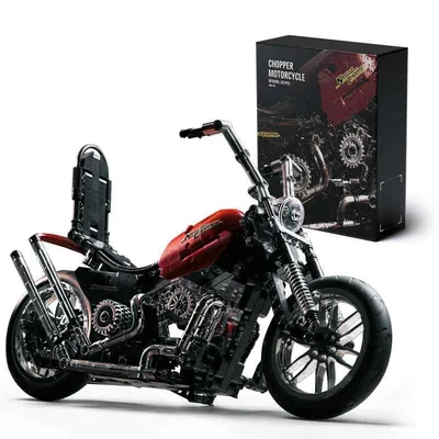 Nifeliz Chopper Bike Blocks ของเล่นสำหรับผู้ใหญ่บล็อกตัวต่อรถยนต์ (572 ชิ้น, NF10308)
