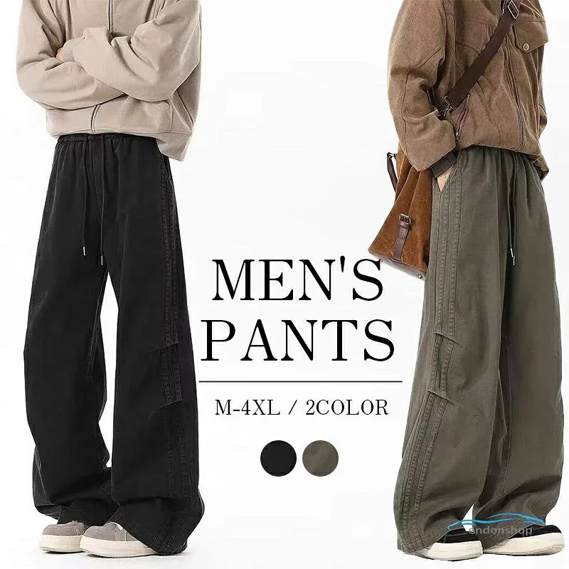 シェフパンツ ワイド パンツ ボトムス メンズ ユニセックス イージーパンツ ワーク ファッションゆったり 安い 冬用 夏用 おしゃれ カジュアル
