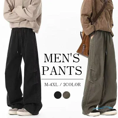 シェフパンツ ワイド パンツ ボトムス メンズ ユニセックス イージーパンツ ワーク ファッションゆったり 安い 冬用 夏用 おしゃれ カジュアル