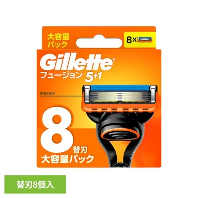 フュージョンマニュアル替刃8B 髭剃り ひげそり ヒゲソリ かみそり カミソリ T字 ひげ ヒゲ 剃刀 替刃 Gillette