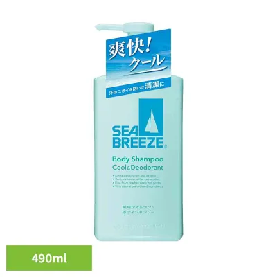 シーブリーズ ボディシャンプー クール&デオドラント 490ml 12372殺菌 汗のニオイ クール 洗浄力 毛穴 清潔 泡立ち 夏 防臭 爽快 シーブリーズ