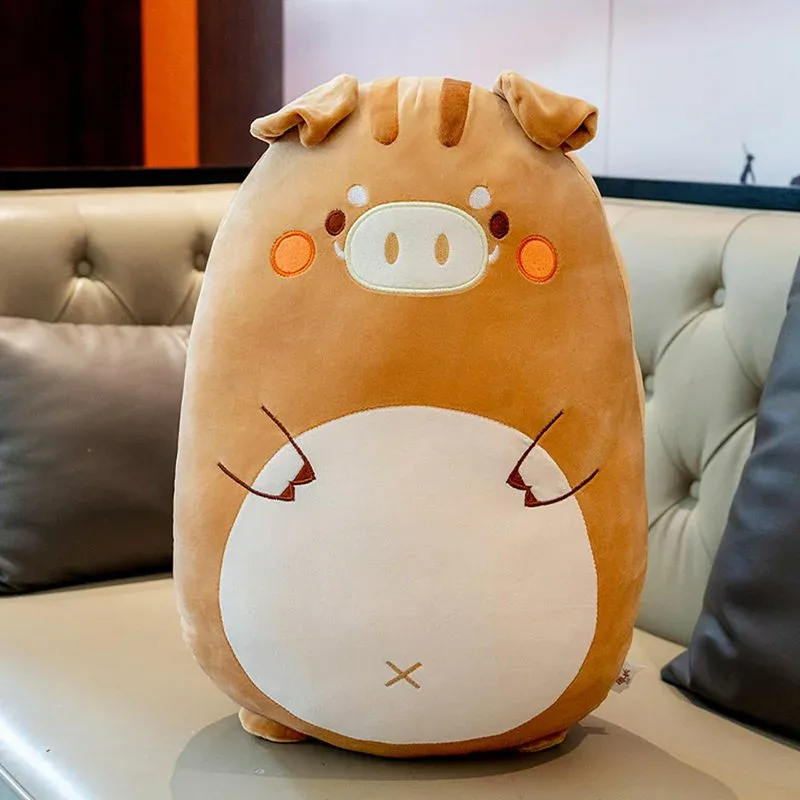 縫いぐるみ ヤチョ イノシシ ぬいぐるみ だきまくら 動物たち おもちゃ かわいい 添い寝枕 カワイイ 萌え萌え キュート ソフト もちもち 癒される 出産祝い クリスマス ベッドルーム ベビー 女の