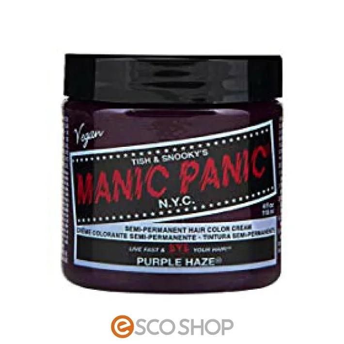 MANIC PANIC マニックパニック パープルヘイズ Purple Haze マニパニ ヘアカラー コスプレ 毛染め 髪染め 発色 艶色 安全 118ml 紫 MC11024 (メール便送料無料) 代引不可 同梱不可
