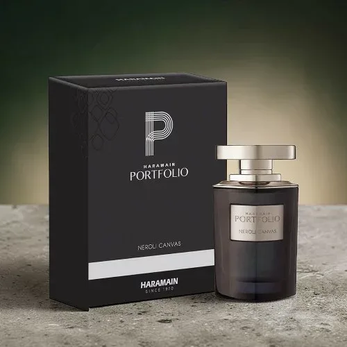 【楽天カードデー!ポイント最大10倍!】正規品 アルハラメイン Al Haramain ポートフォリオ ネロリ キャンバス EDP 75ml Portfolio Portrait Neroli Canvas 香水 メンズ フレグランス ギフト